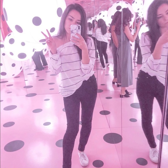 One Teaspoon Striped Top long sleeve Breton top - Picture 7 of 7